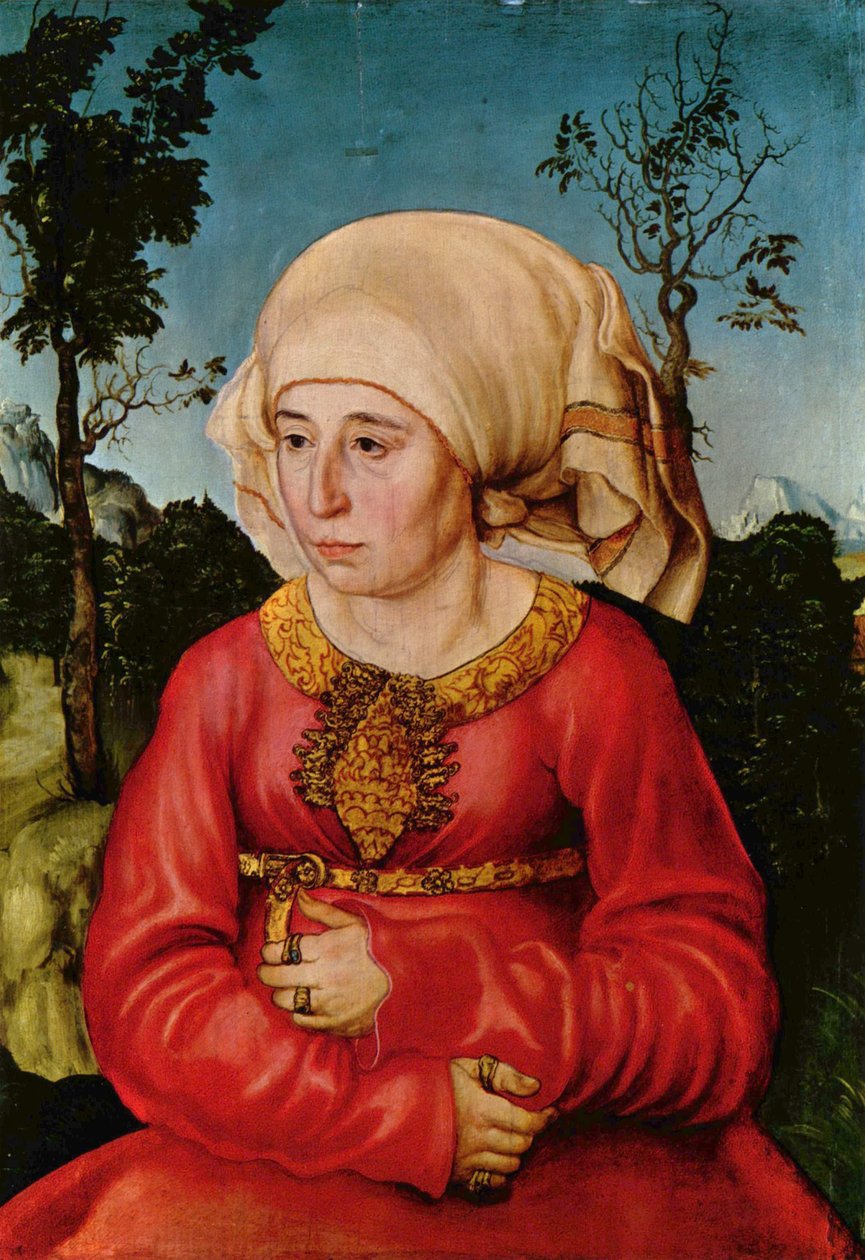 Bildnis der Frau eines Rechtsgelehrten von Lucas Cranach the Elder