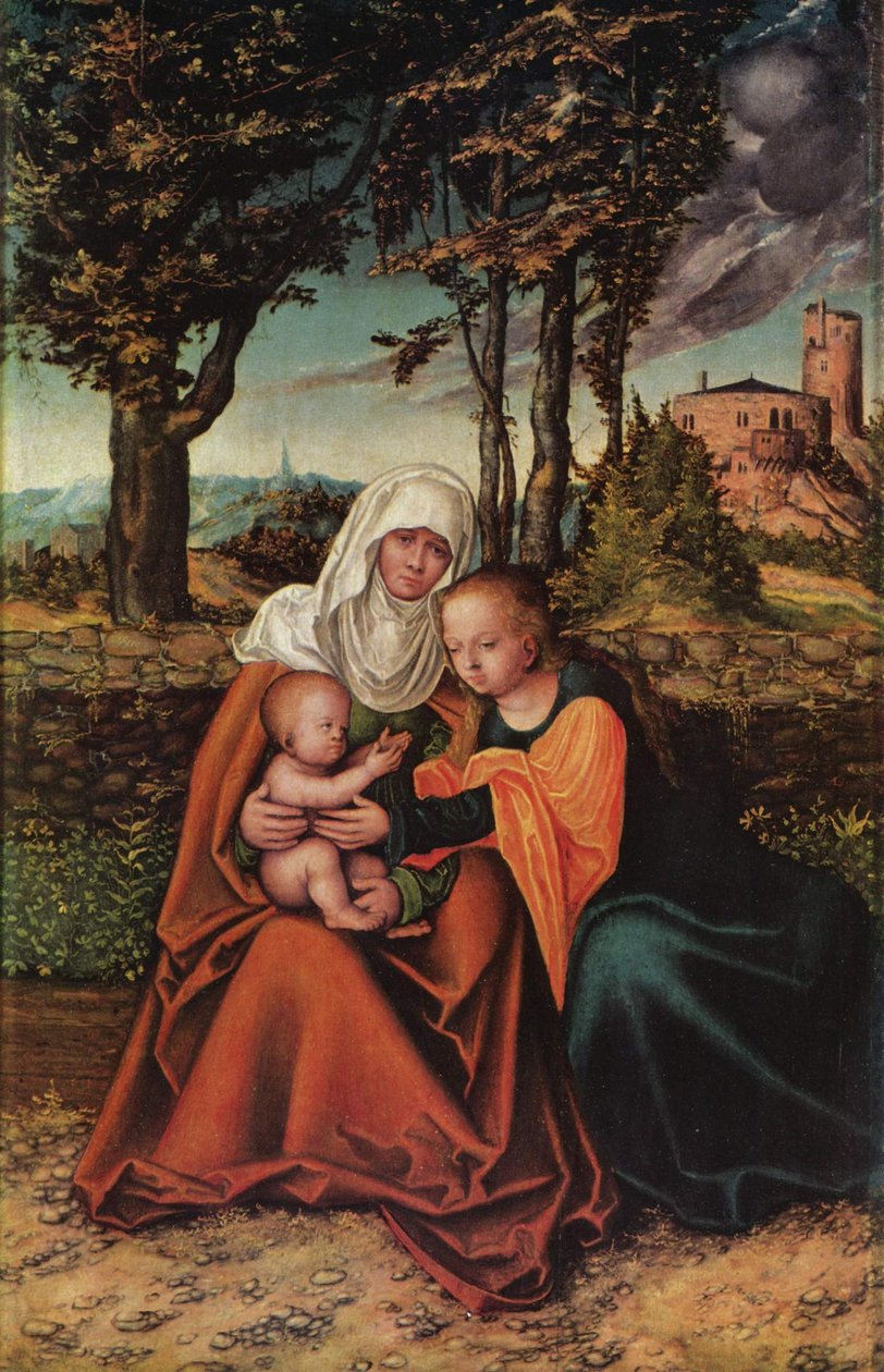 Die Jungfrau und das Kind mit der hl. Anna von Lucas Cranach the Elder
