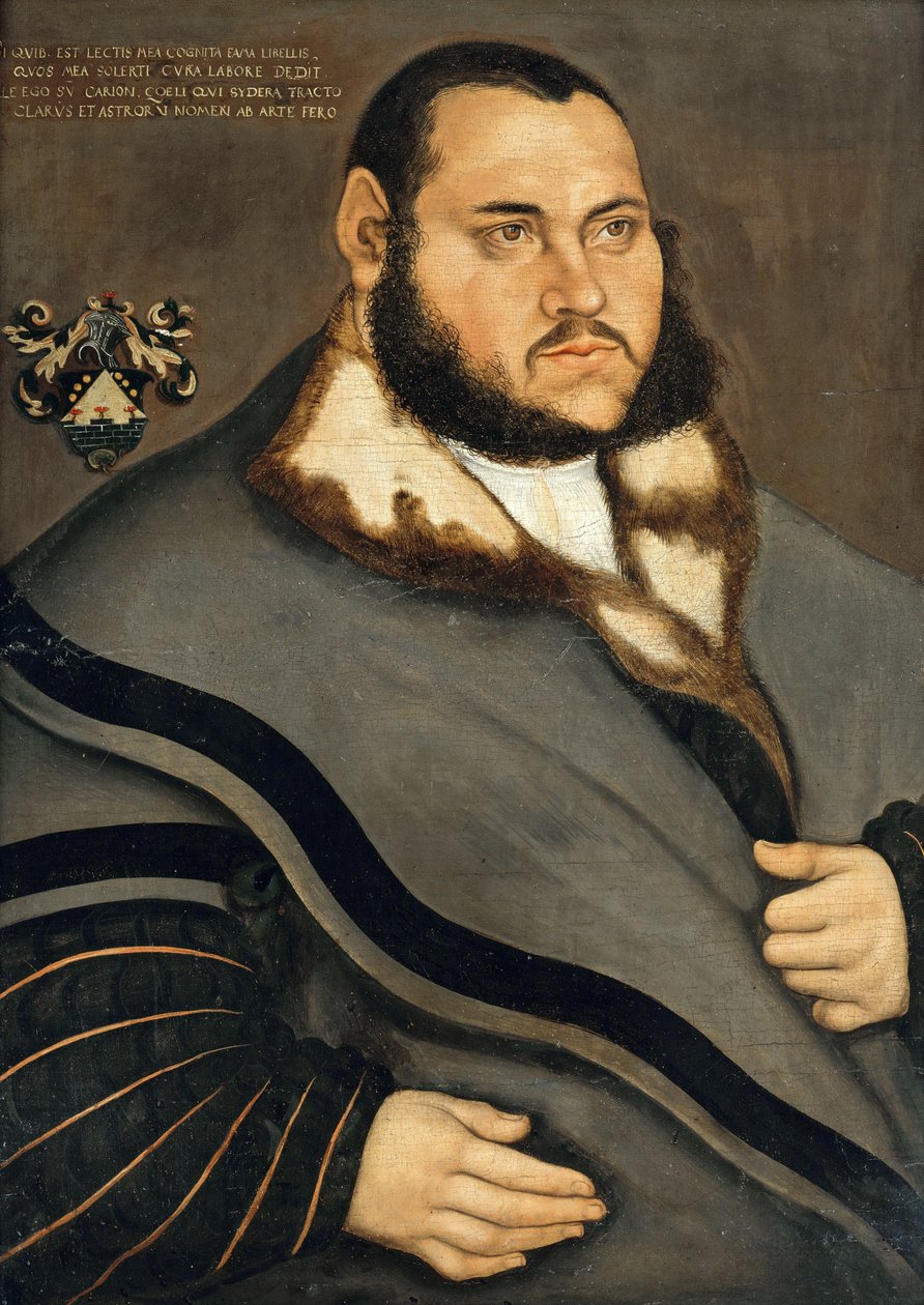 Johannes Carion (1499-1537/38) von Lucas Cranach the Elder