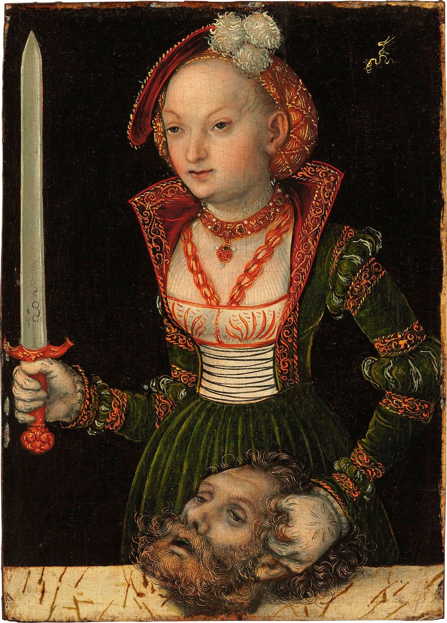 Judith mit dem Haupt des Holofernes von Lucas Cranach the Elder