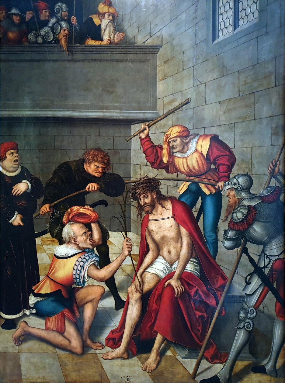 Passionszyklus - Christus wird mit Dornen gekrönt von Lucas Cranach the Elder
