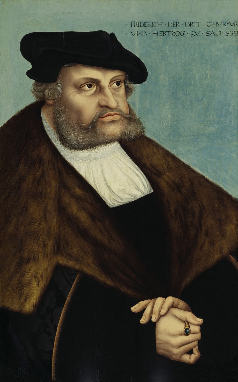 Porträt von Friedrich III., Kurfürst von Sachsen 1463-1525 von Lucas Cranach the Elder