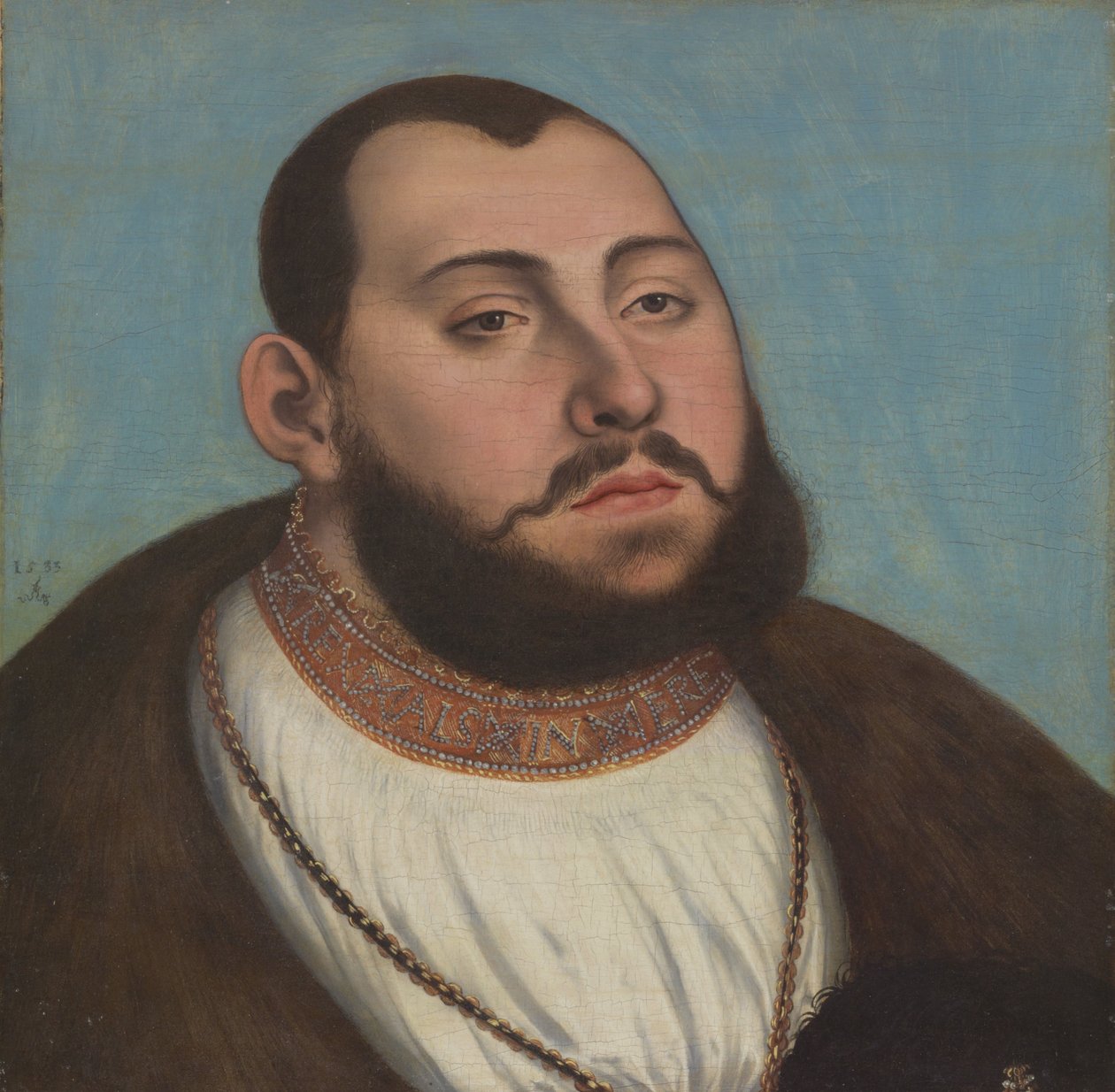 Porträt von Johann Friedrich dem Großmütigen, Kurfürst und Herzog von Sachsen von Lucas Cranach the Elder