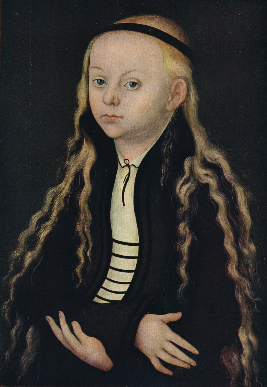 Porträt eines jungen Mädchens, 16. Jahrhundert, 1939 von Lucas Cranach the Elder