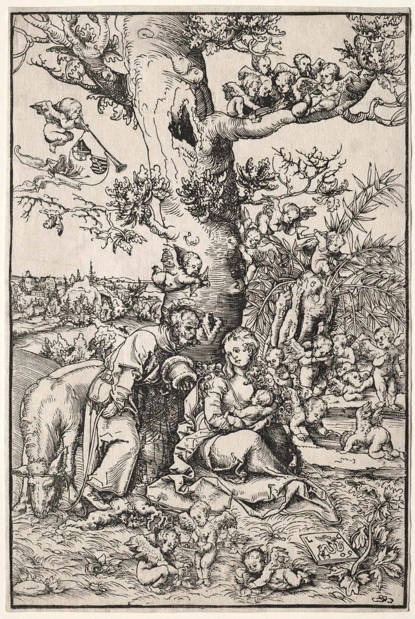 Ruhe auf der Flucht nach Ägypten, 1509 von Lucas Cranach the Elder