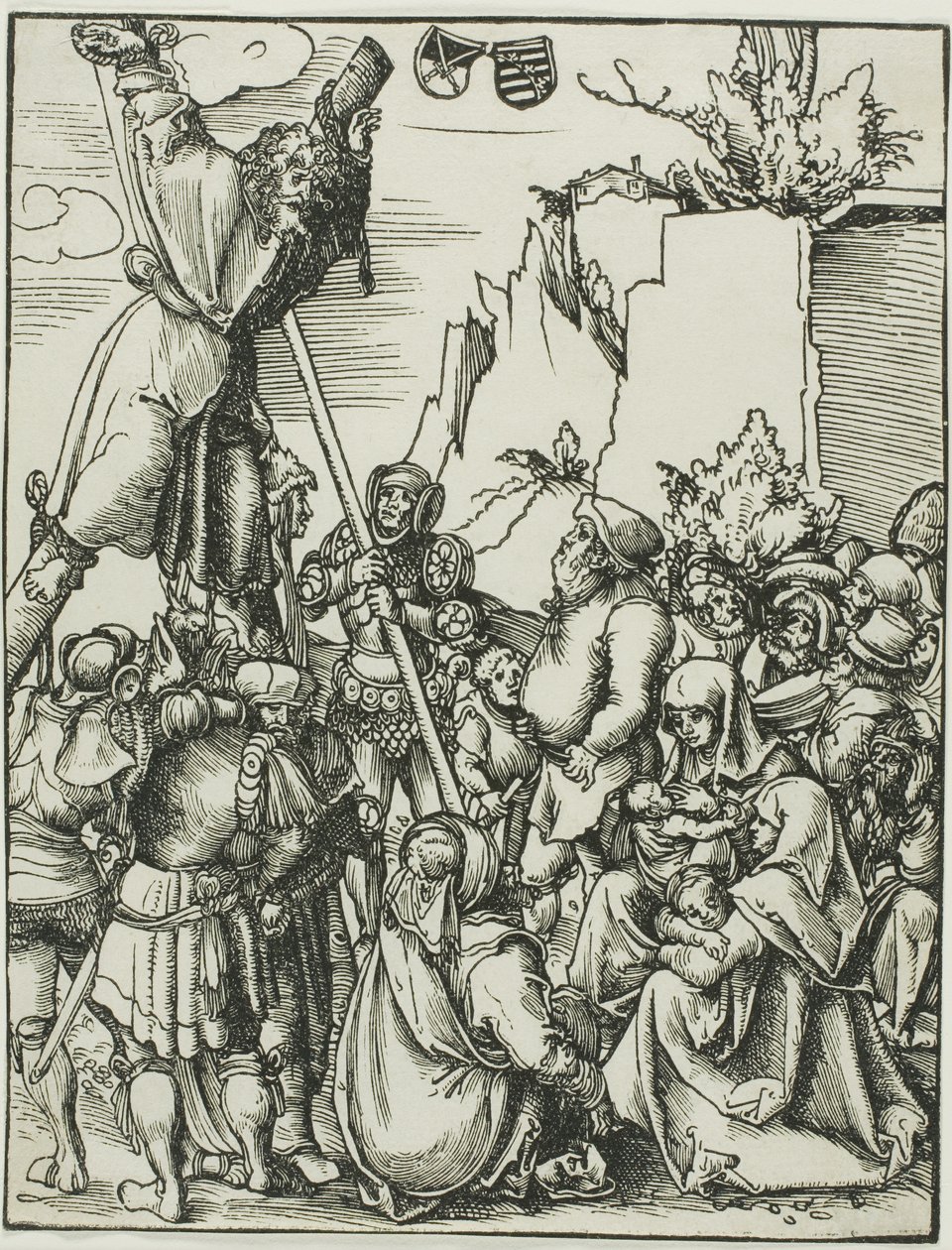 Heiliger Andreas, aus Das Martyrium der Apostel von Lucas Cranach the Elder