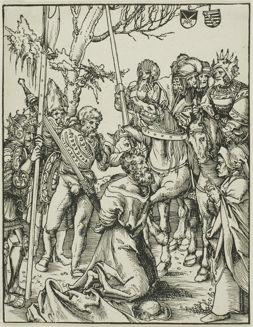 Der heilige Jakobus der Ältere, aus Das Martyrium der Apostel von Lucas Cranach the Elder