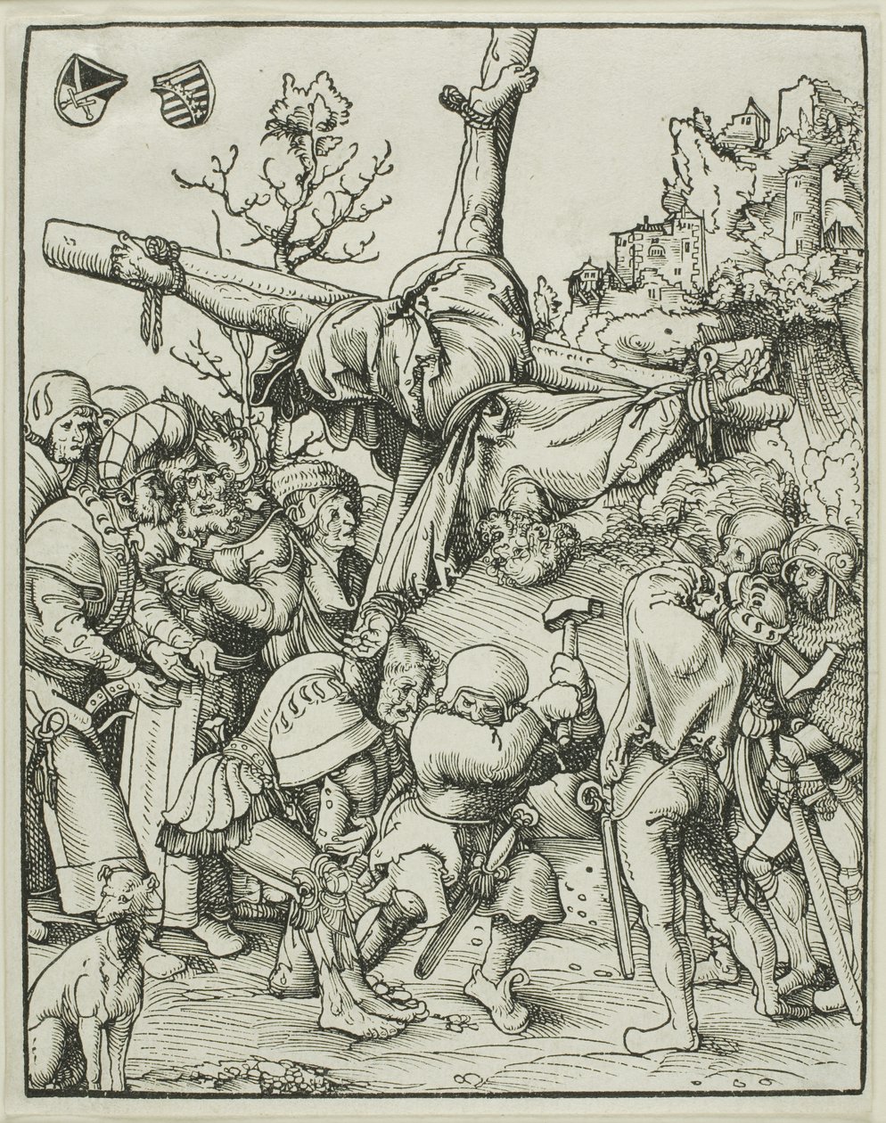 Sankt Peter, aus Das Martyrium der Apostel von Lucas Cranach the Elder