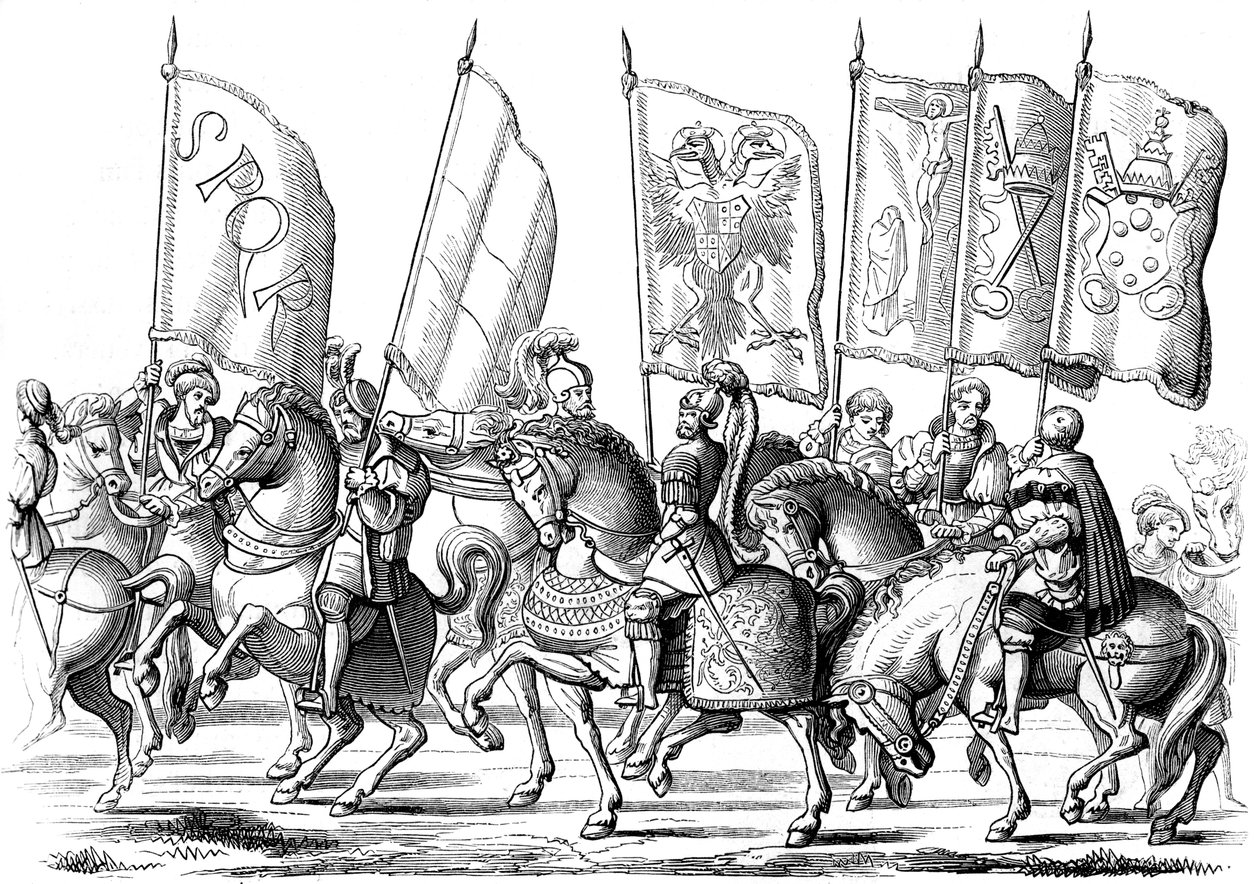 Standarten der Kirche und des Reiches, 1529-1530, 1849 von Lucas Cranach the Elder