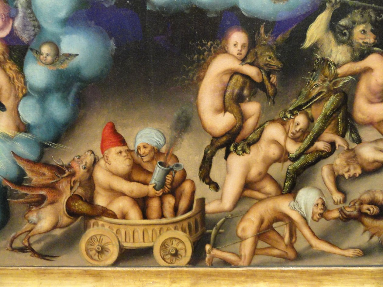 Das Jüngste Gericht (Detail) von Lucas Cranach the Elder