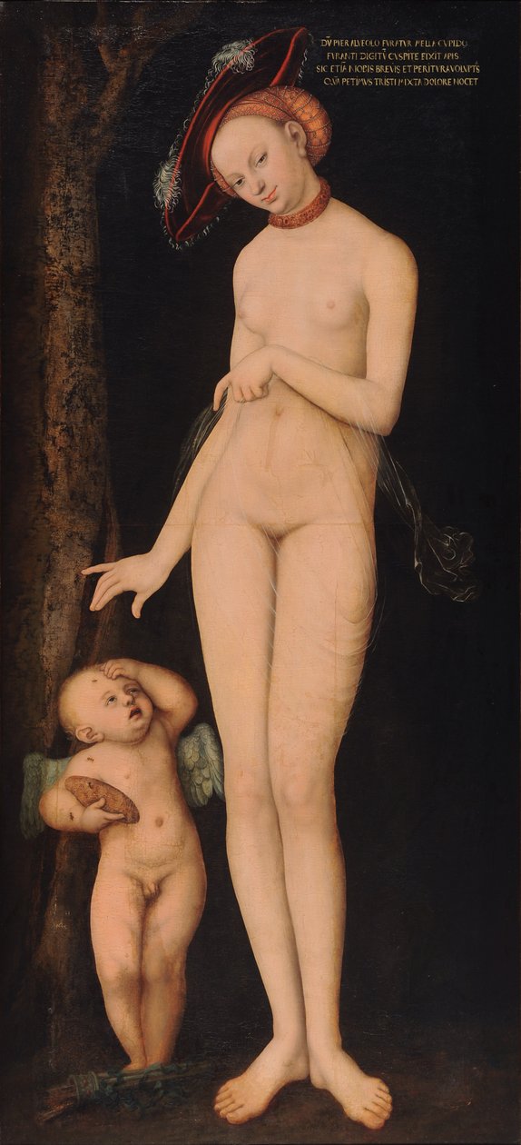 Venus und Amor als Honigdieb von Lucas Cranach the Elder