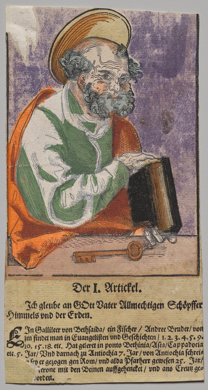 Petrus aus Christus, die Apostel und Paulus von Lucas Cranach the Elder, After