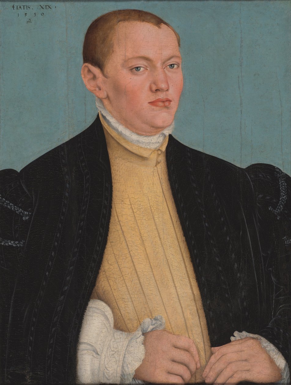 Bildnis eines jungen Mannes von Lucas Cranach the Younger