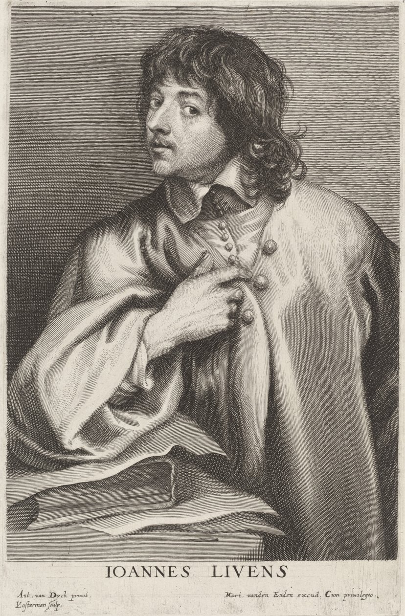 Jan Lievens von Lucas Emil Vorsterman after Sir Anthony van Dyck