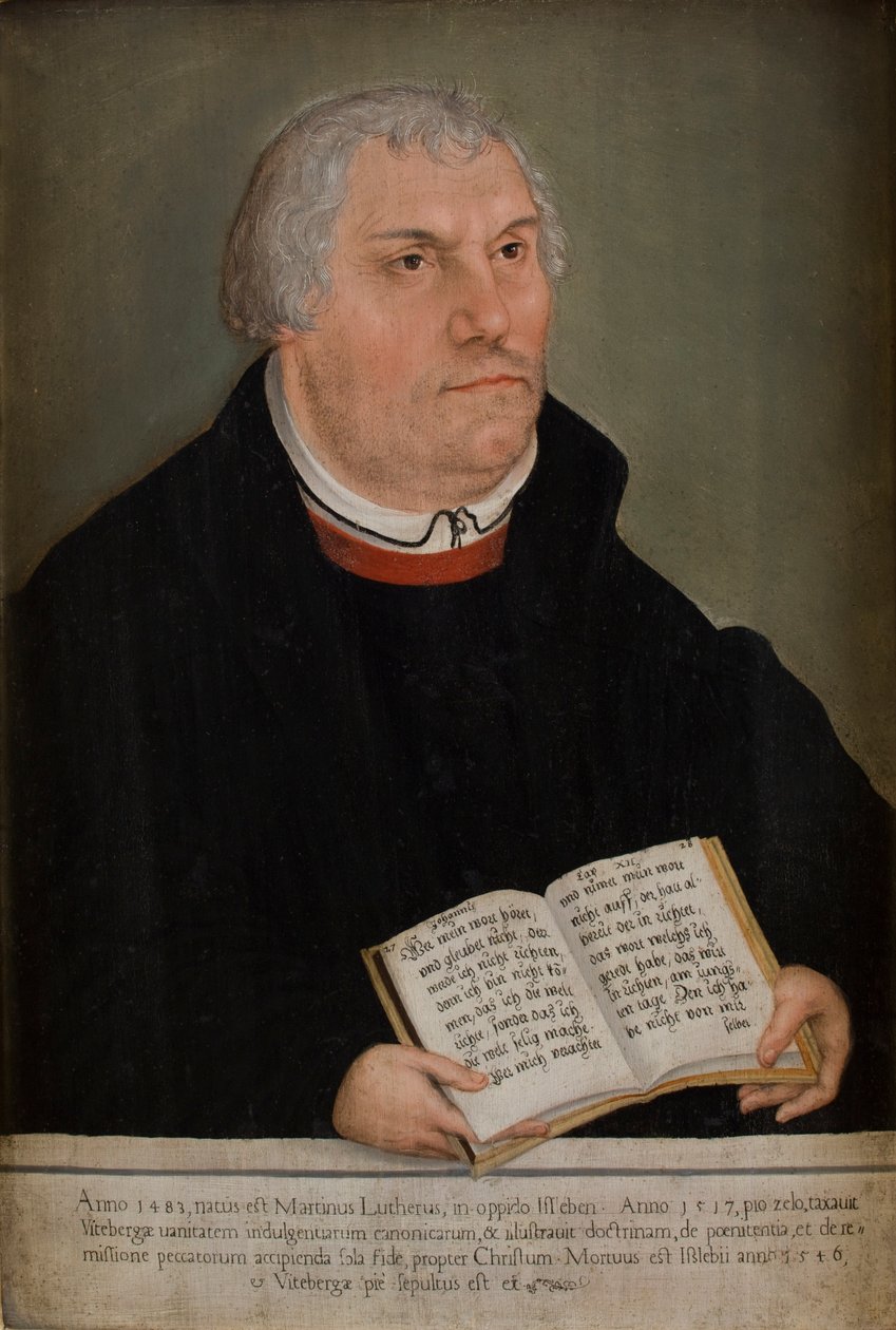 Porträt von Martin Luther von Lucas the Elder (workshop of) Cranach