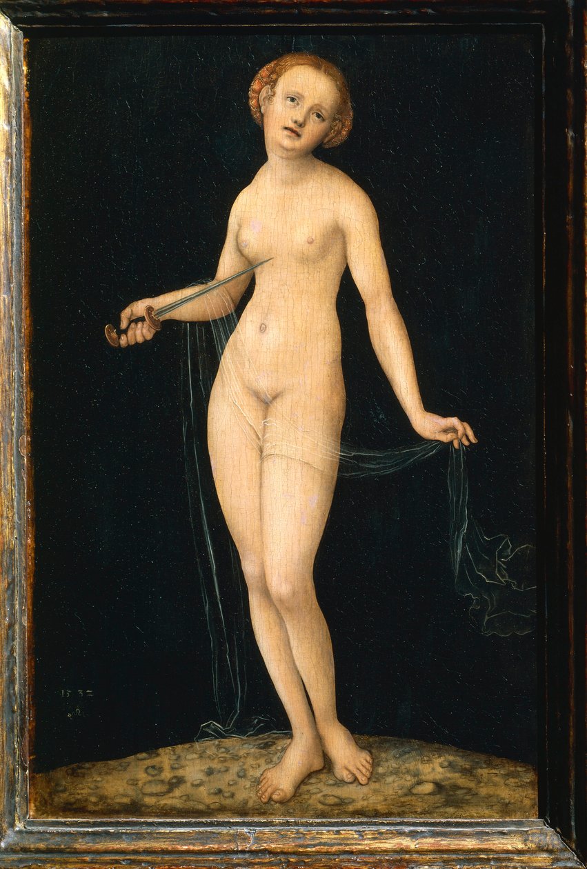 Österreich, Wien, Gemaltes Bild von Lucretia von Lucas the Elder Cranach