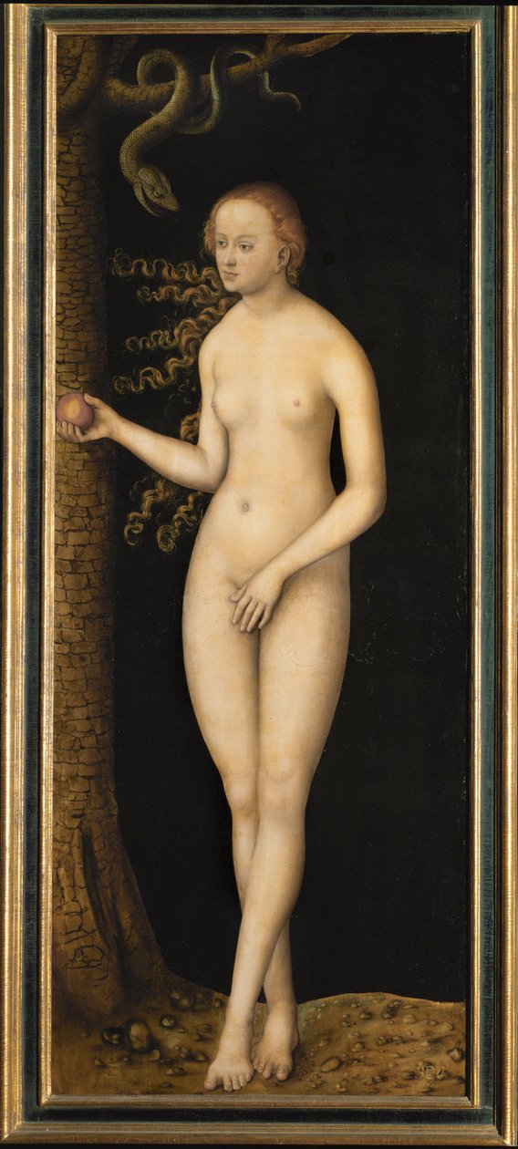 Eva (äußere Seite der Flügel eines Altars) von Lucas the Elder Cranach