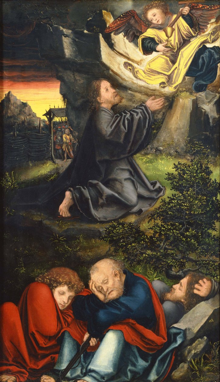 "Das Gebet im Garten Gethsemane" von Lucas the Elder Cranach