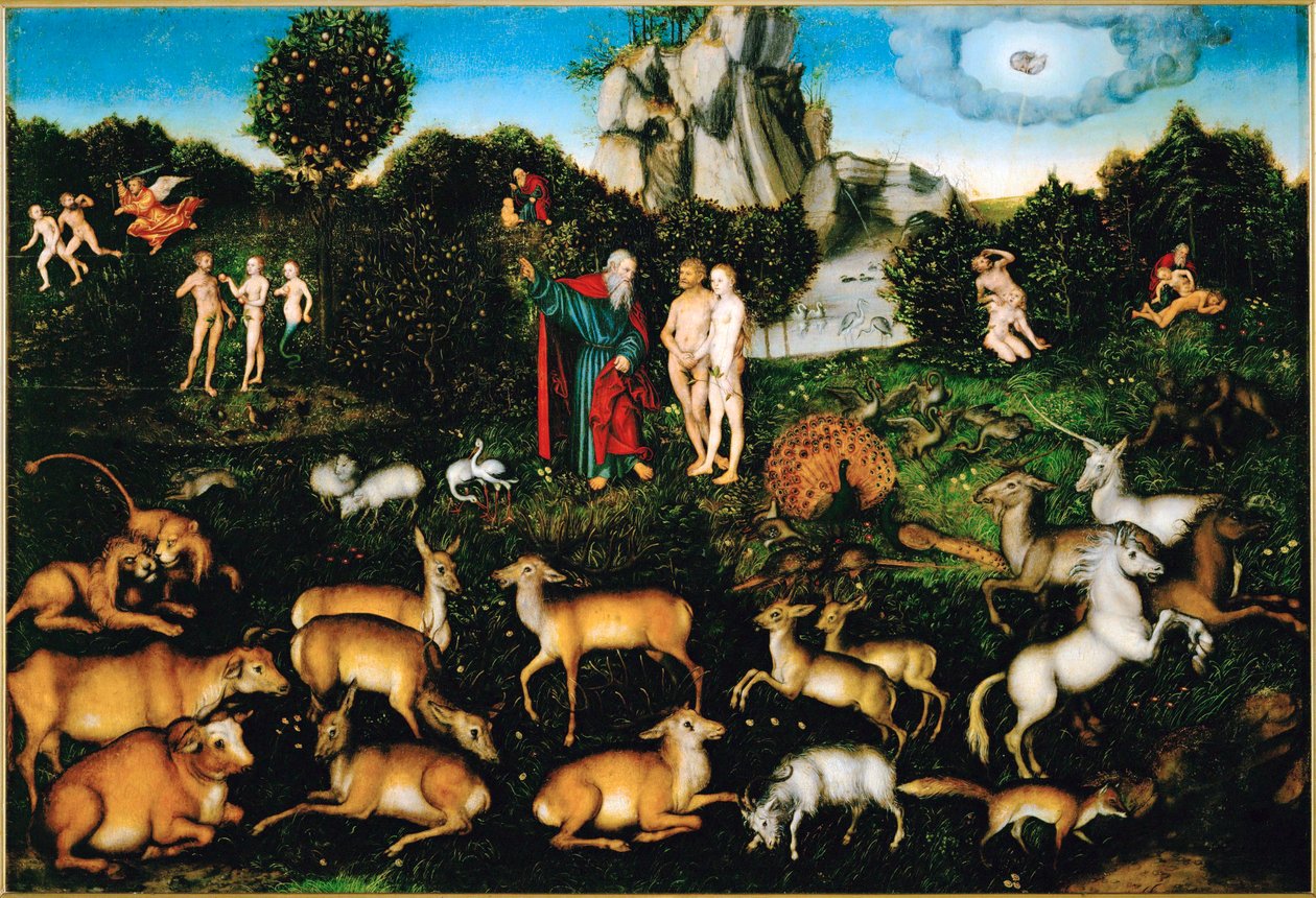 Paradies von Lucas the Elder Cranach