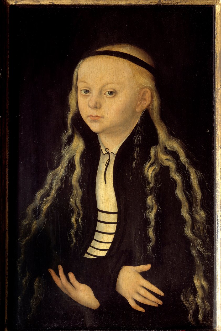 Porträt von Magdalena Luther (1529-1542), Tochter von Martin Luther von Lucas the Elder Cranach