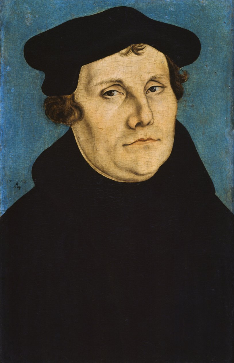 Porträt von Martin Luther (1483-1546), deutscher Theologe von Lucas the Elder Cranach