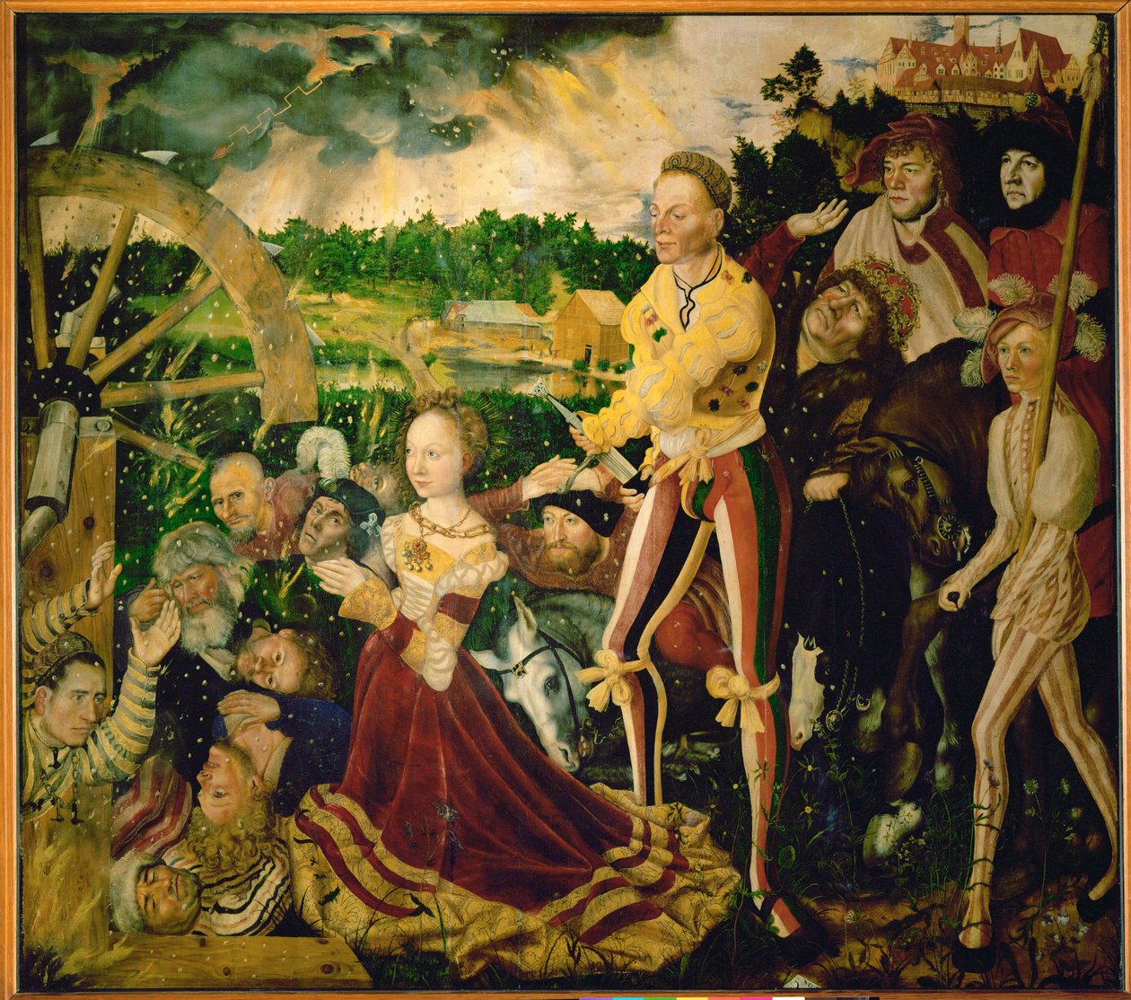 Altar der Heiligen Katharina, Triptychon von Lucas the Elder Cranach