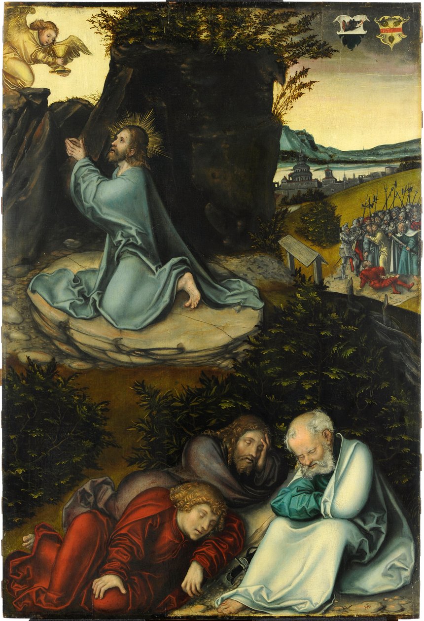 Die Agonie im Garten, von Lucas Cranach dem Älteren von Lucas the Elder Cranach
