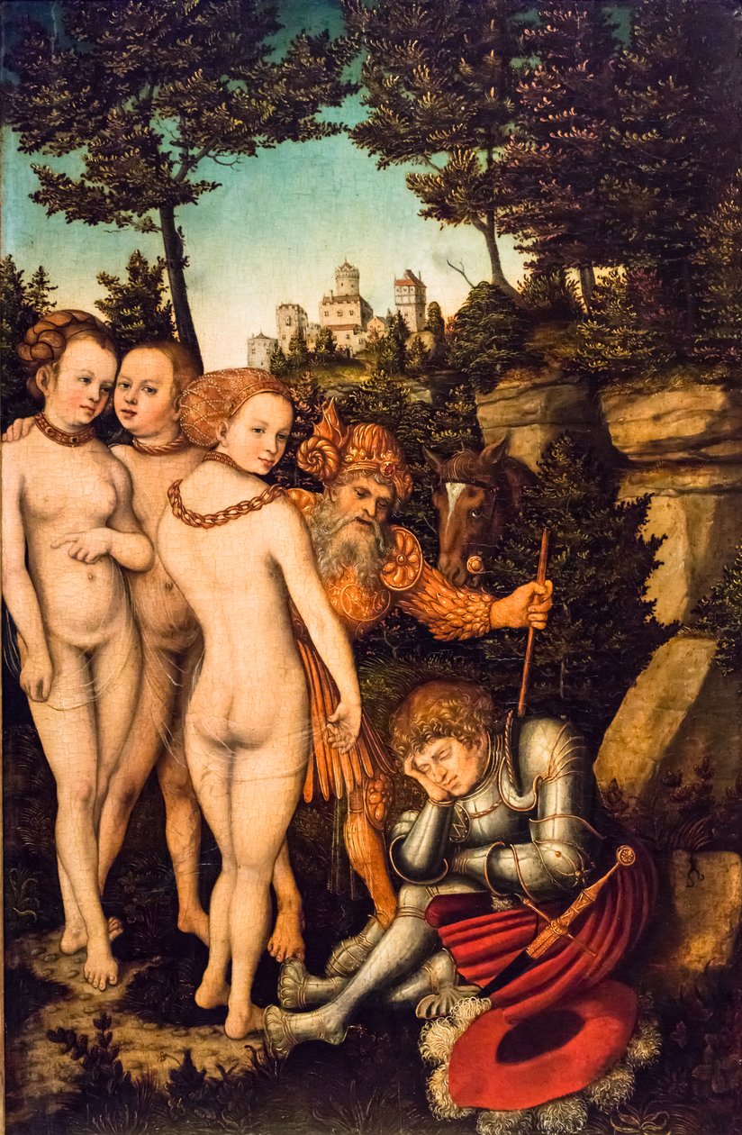 Das Urteil des Paris, 2. Viertel des 16. Jahrhunderts von Lucas the Elder Cranach