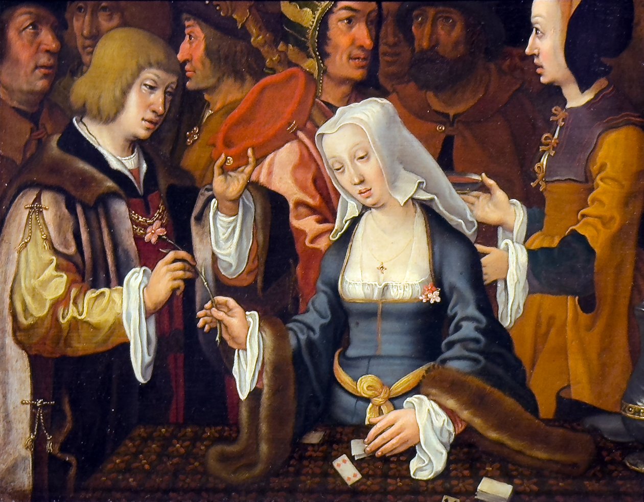Der Kartenleser, spätes 16. - frühes 17. Jahrhundert von Lucas van (after) Leyden
