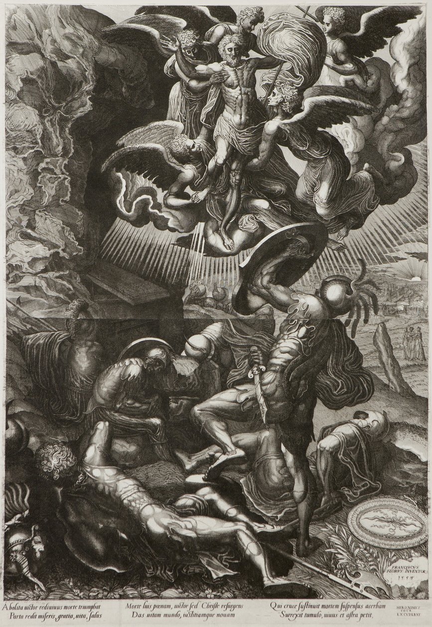 Die Auferstehung Christi, 1557 von Lucas van Doetechum