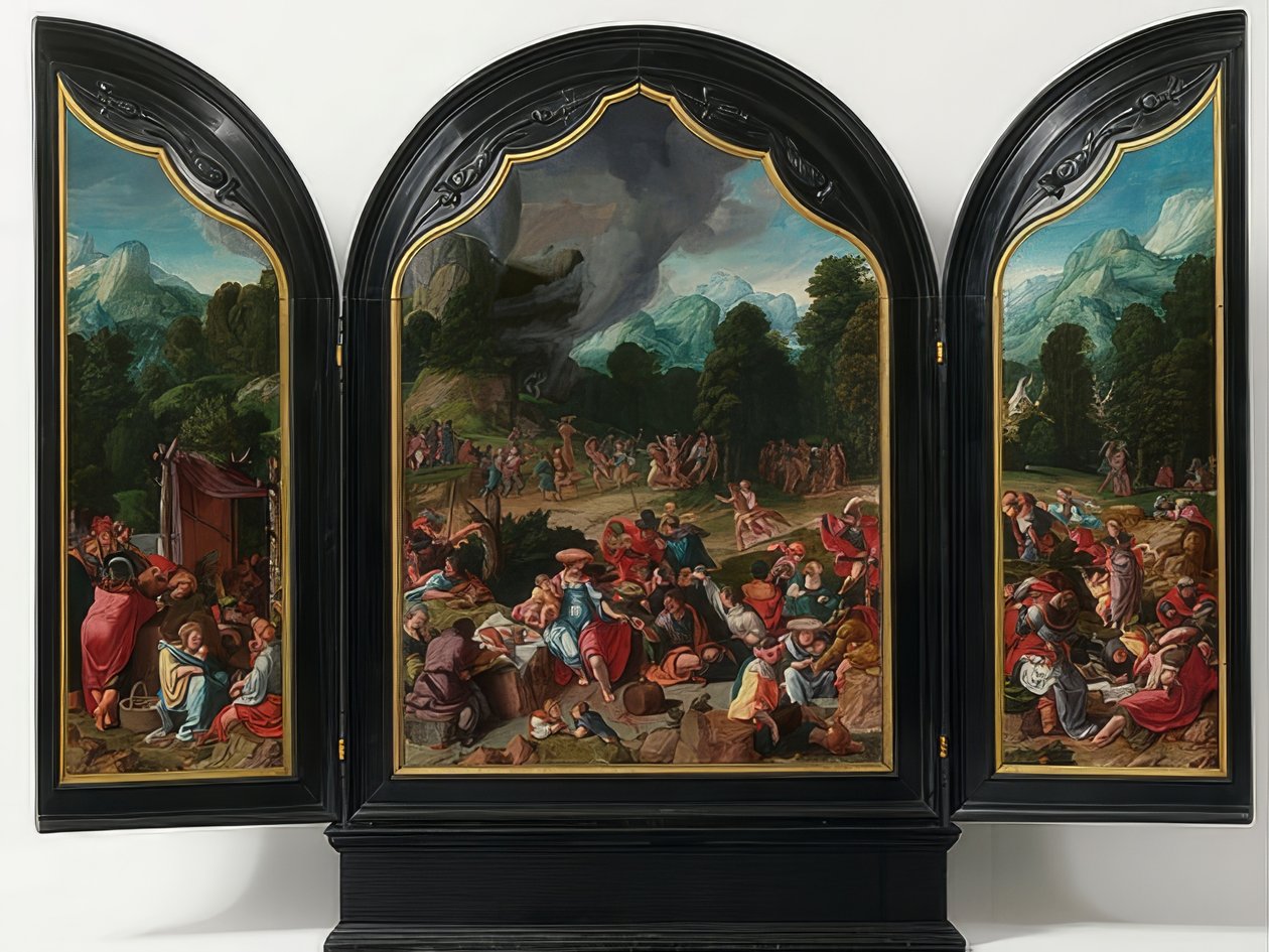 Anbetung des Goldenen Kalbes von Lucas van Leyden