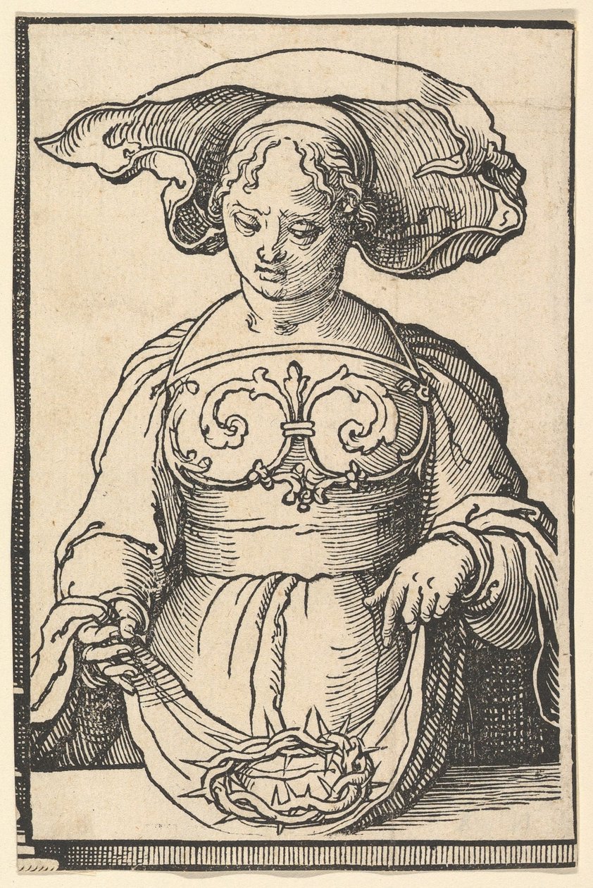 Delphische Sibylle, aus der Serie der Sibyllen, ca. 1530 von Lucas van Leyden