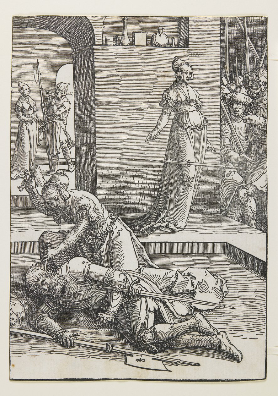 Jael tötet Sisera von Lucas van Leyden