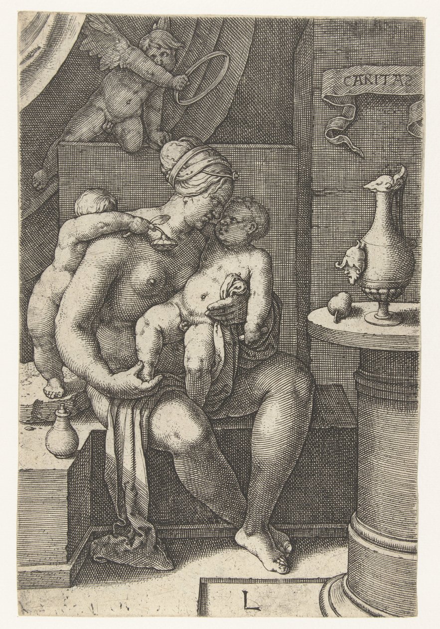 Liebe (Caritas) von Lucas van Leyden