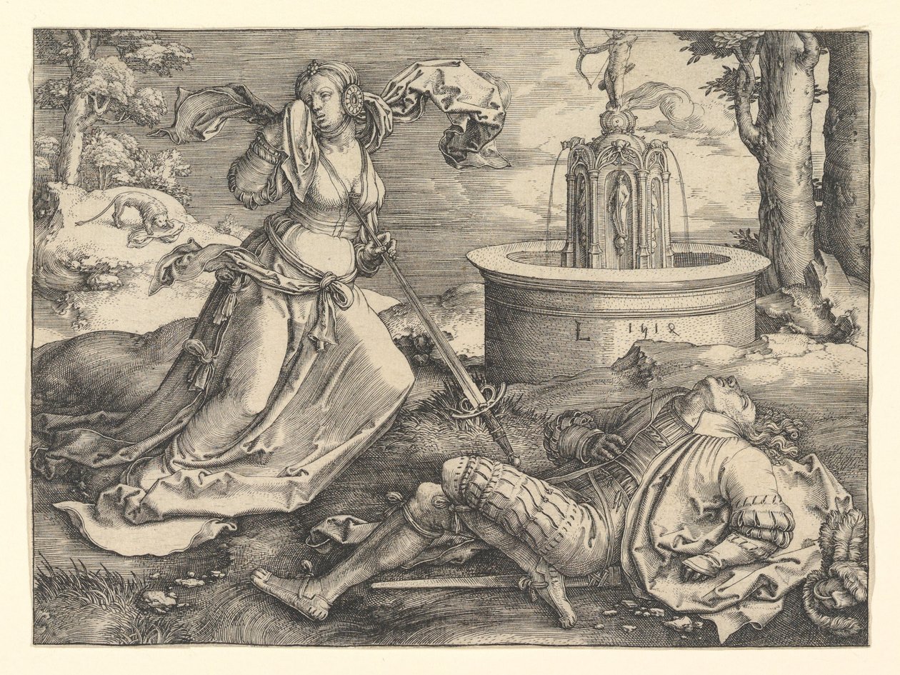 Pyramus und Thisbe, 1514 von Lucas van Leyden