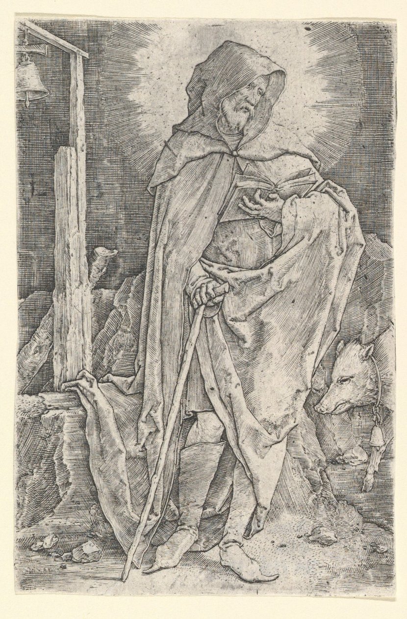 St. Antonius, ca. 1521 von Lucas van Leyden