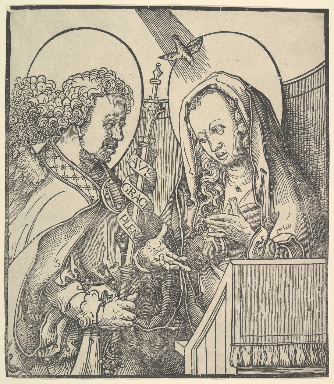 Die Verkündigung, 1515 von Lucas van Leyden