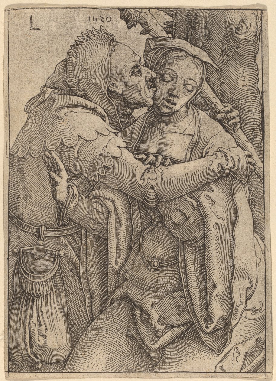 Der Narr und die Frau von Lucas van Leyden