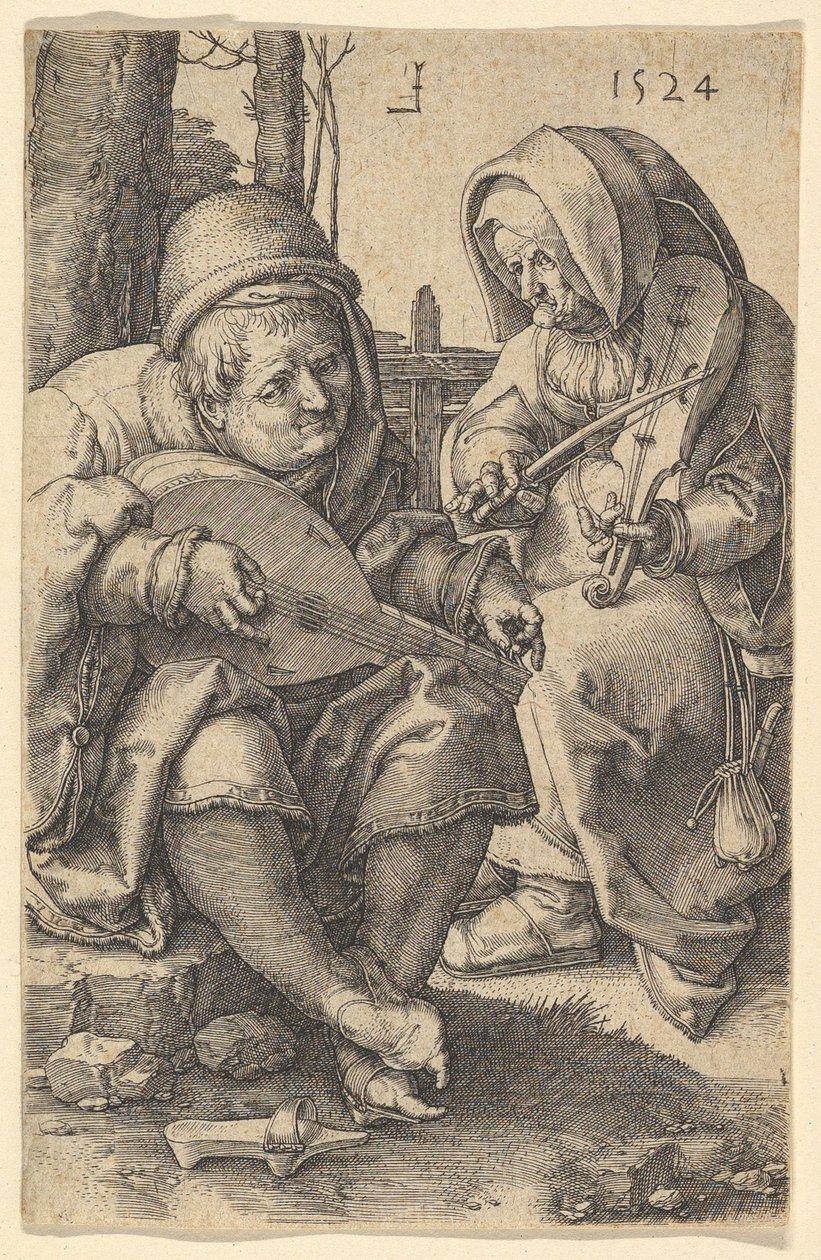 Die Musiker, 1524 von Lucas van Leyden