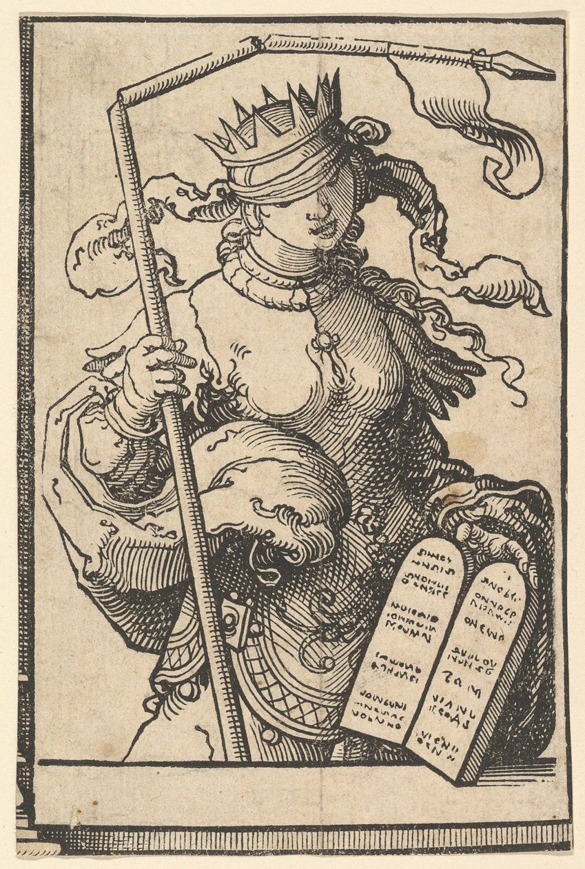Das Alte Testament oder Synagoge, aus der Serie der Sibyllen von Lucas van Leyden