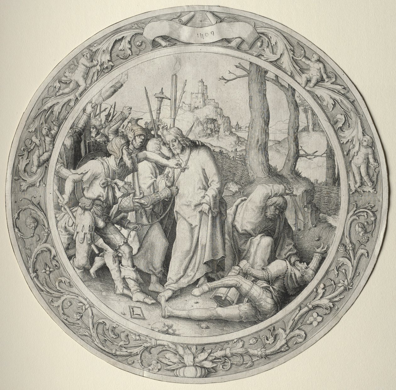 Die Runde Passion: Der Verrat an Christus von Lucas van Leyden