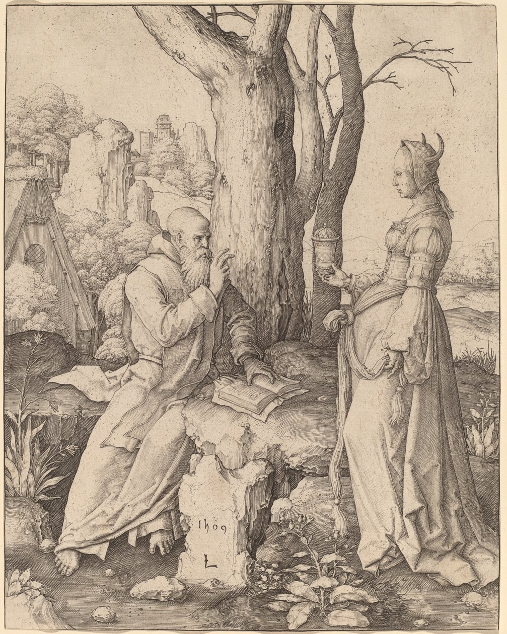 Die Versuchung des heiligen Antonius von Lucas van Leyden