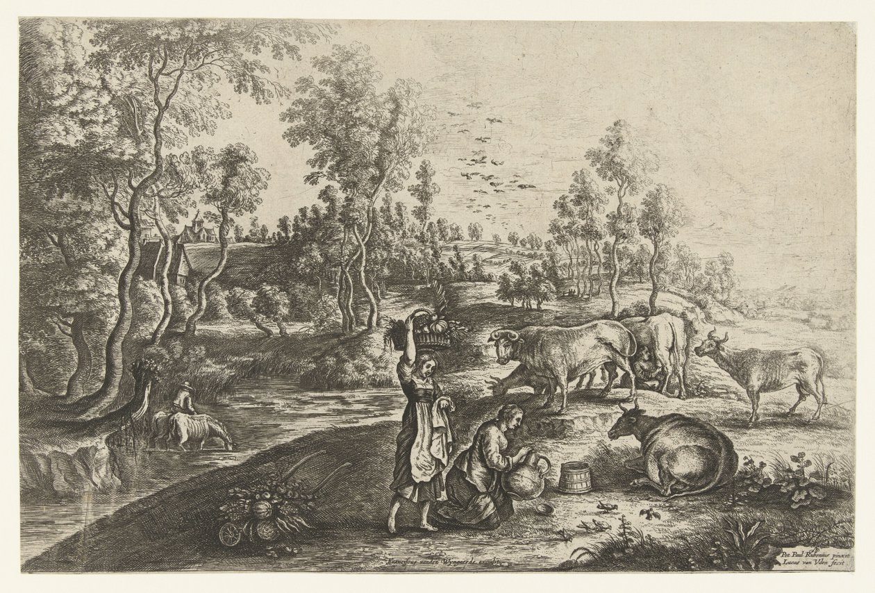 Bauernhof von Laeken von Lucas van Uden
