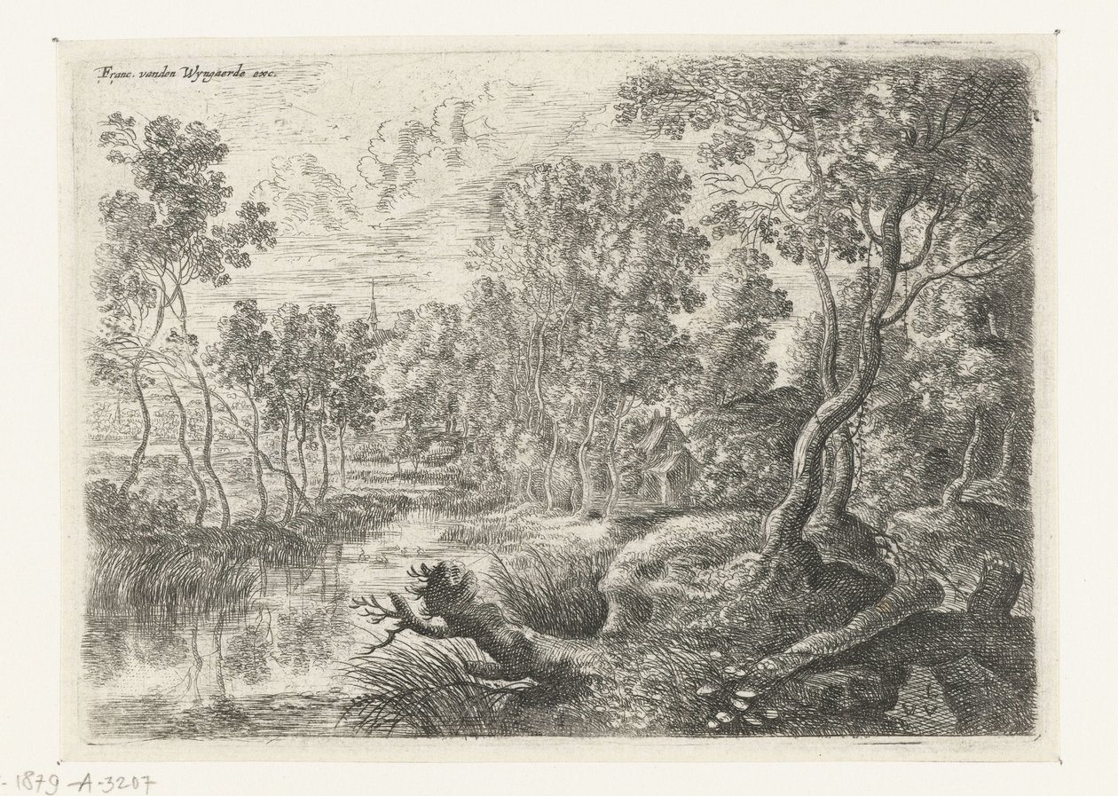 Landschaft mit einem Bach von Lucas van Uden