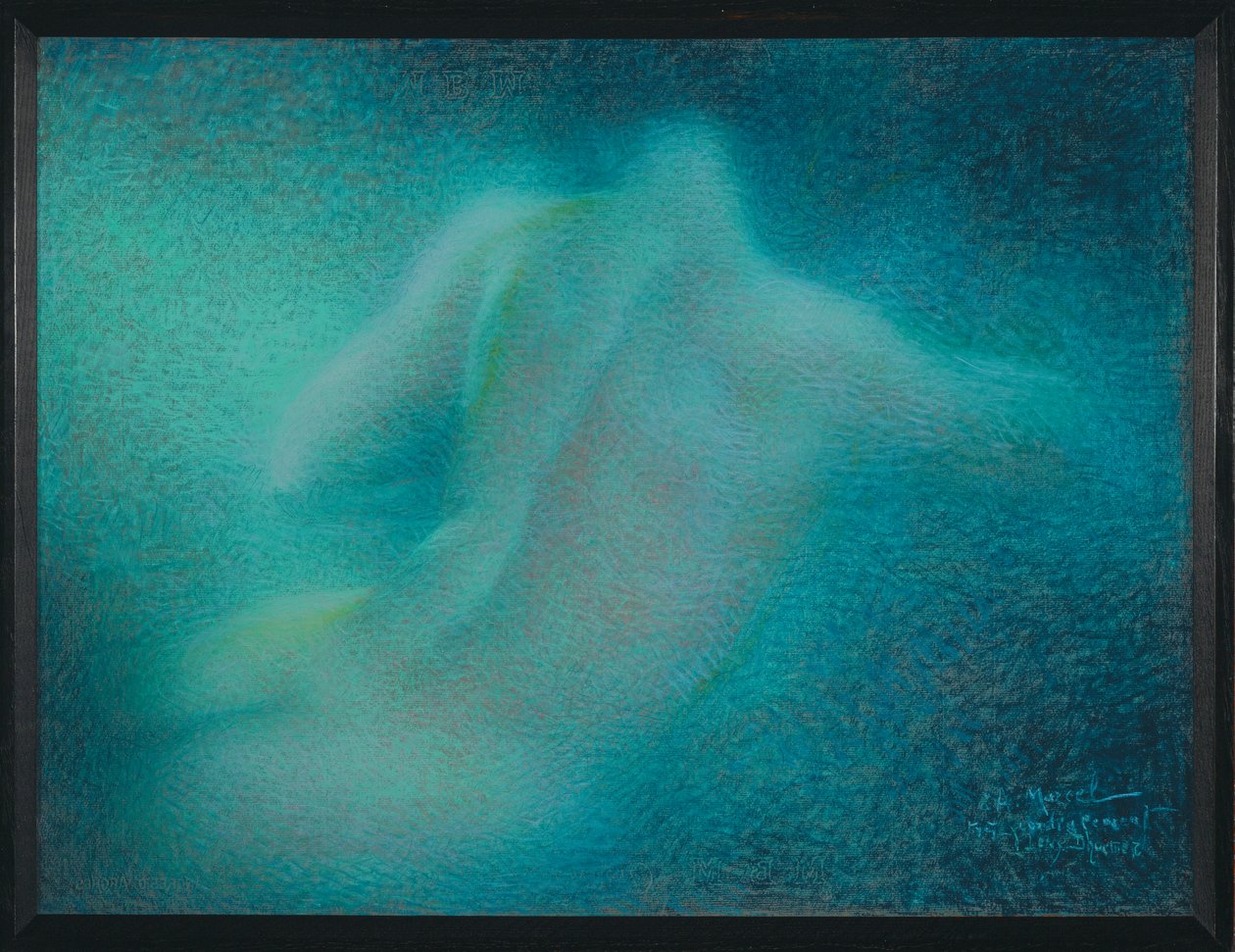 Harmonie en bleu, Variation sur la Sonate au clair de lune von Lucien Levy-Dhurmer