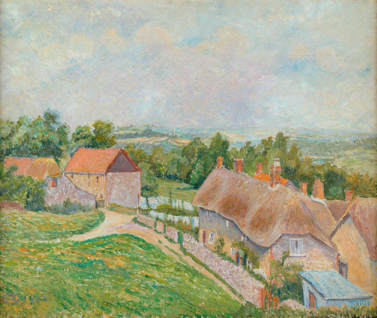 Phippens Cottage, Hewood Green von Lucien Pissarro