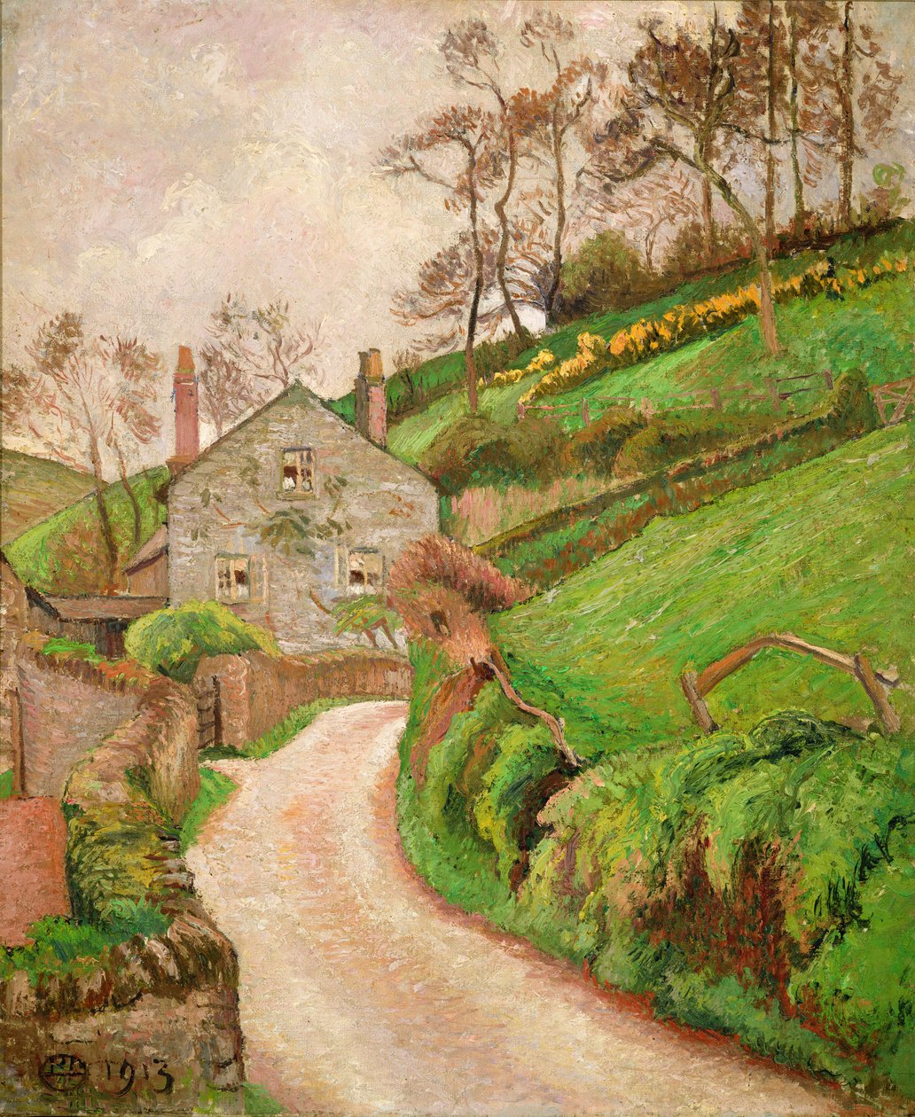 Das Haus des Wildhüters oder das Gärtnerhaus von Lucien Pissarro