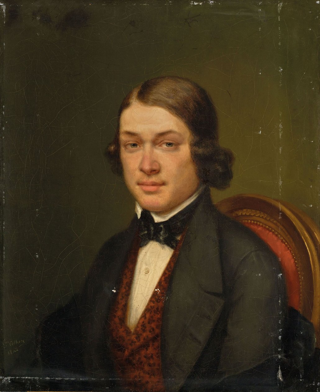 Porträt des Komponisten Robert Schumann 1810-1856, 1842 von Lucienne Collière