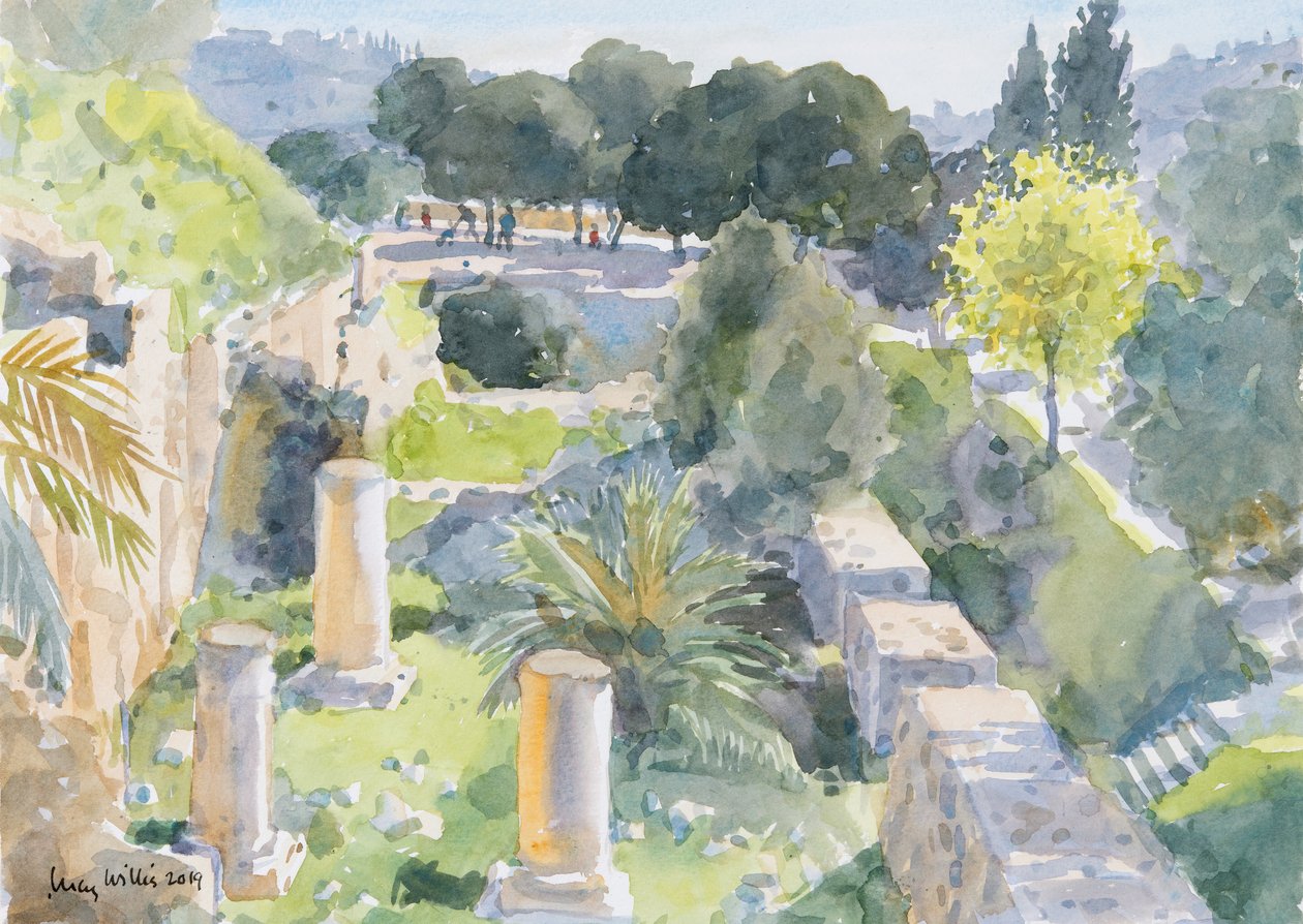 Römische Säulen, Alt-Jerusalem von Lucy Willis