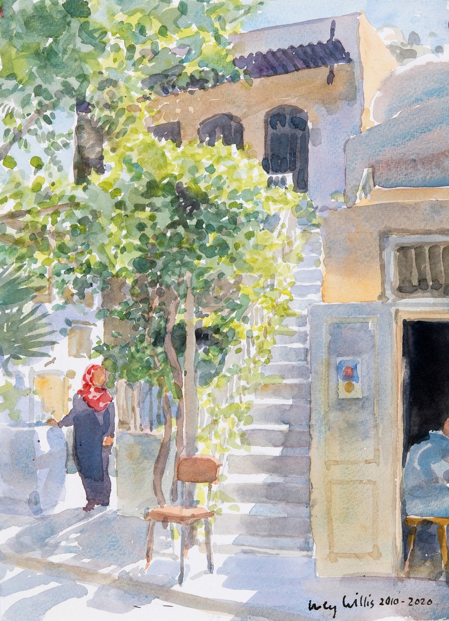Stufen an der Zitadelle, Aleppo, Syrien von Lucy Willis